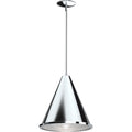 Volume Lighting 1 Light Indoor Chrome Cone Downrod Pendant