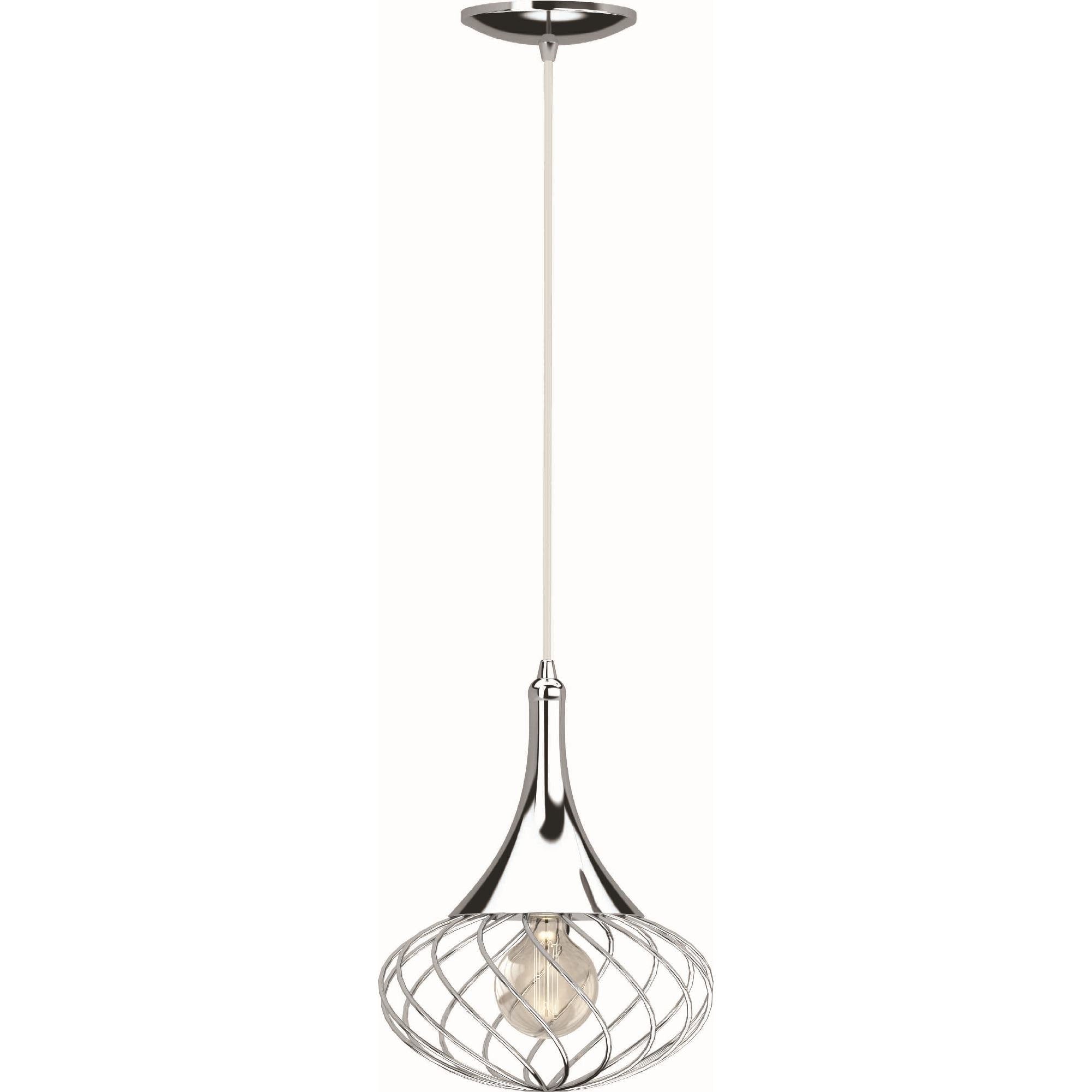 Volume Lighting 1 Light Indoor Chrome Hanging Mini Pendant