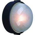 Volume Lighting 1 Light Indoor Outdoor Black Aluminum Flush Mount