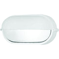 Volume Lighting 1 Light Indoor Outdoor White Aluminum Flush Mount