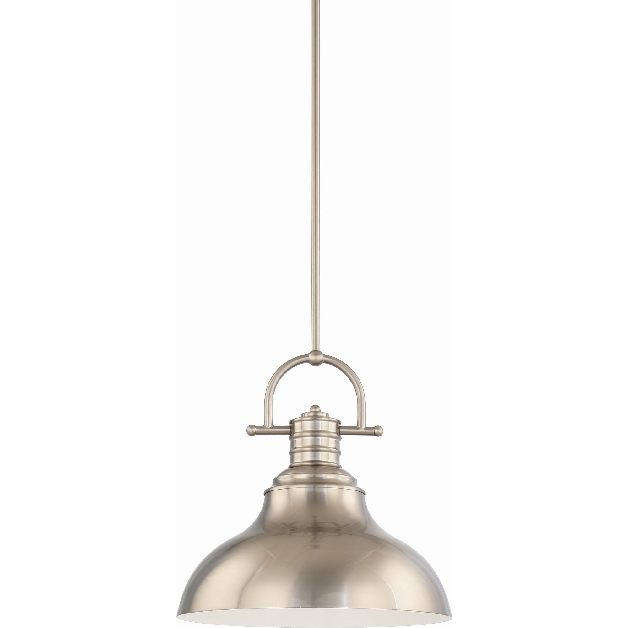 Volume Lighting 1 Light Led Brushed Nickel Downrod Pendant L