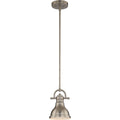 Volume Lighting 1 Light Led Brushed Nickel Mini Downrod Pendant L