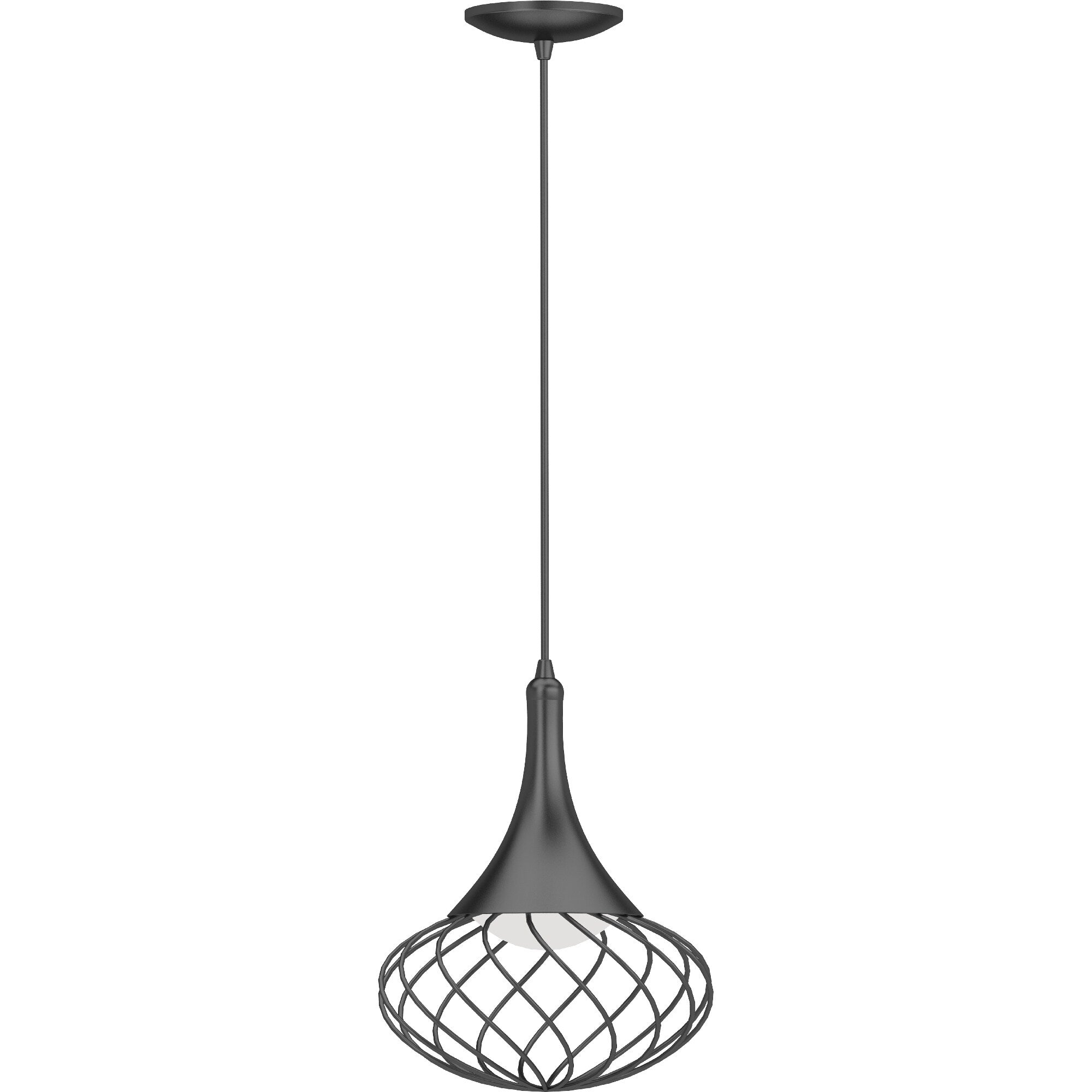 Volume Lighting 1 Light Led Indoor Black Hanging Mini Pendant