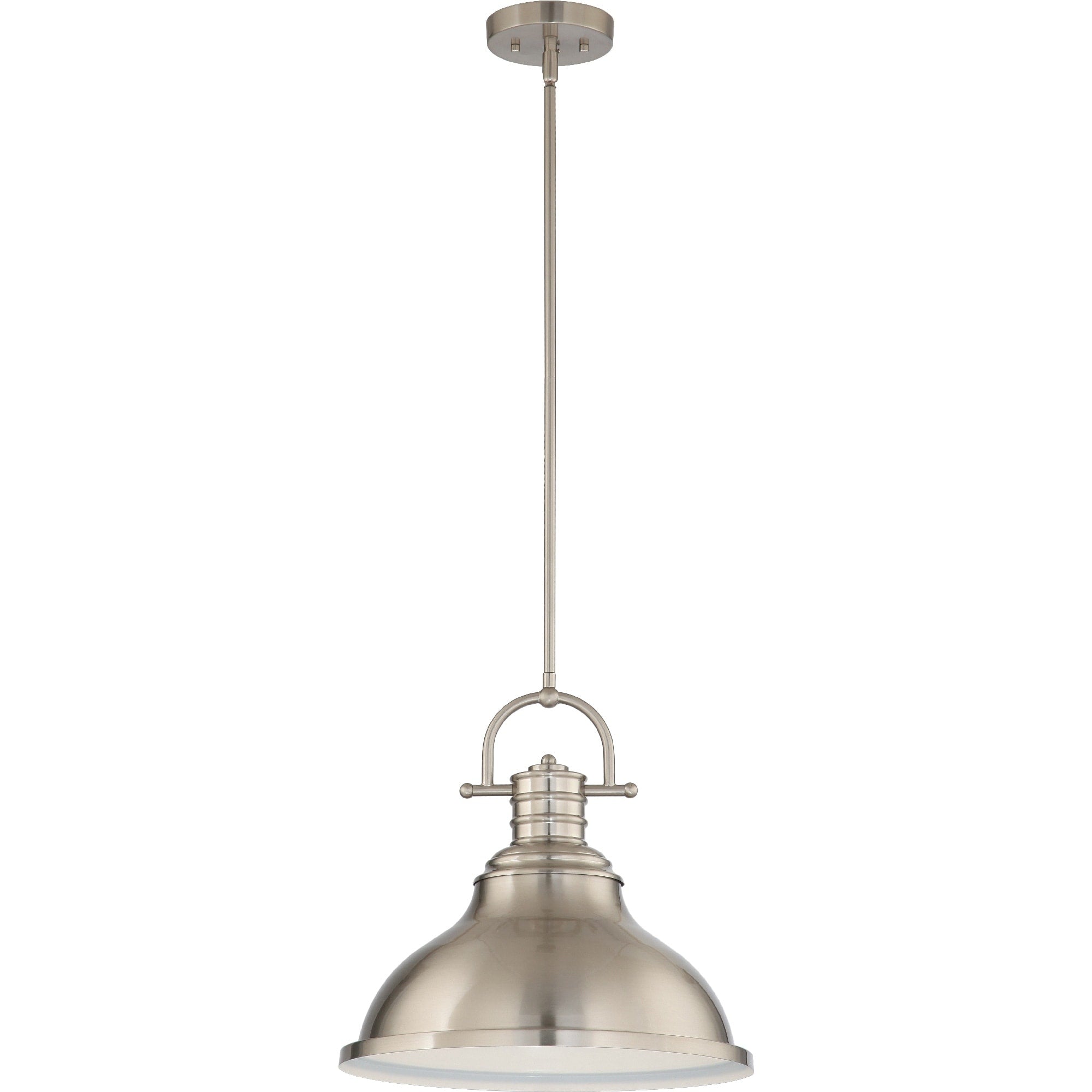 Volume Lighting 1 Light Led Indoor Brushed Nickel Downrod Pendant L