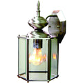 Volume Lighting 1 Light Outdoor Brushed Nickel Wall Mount