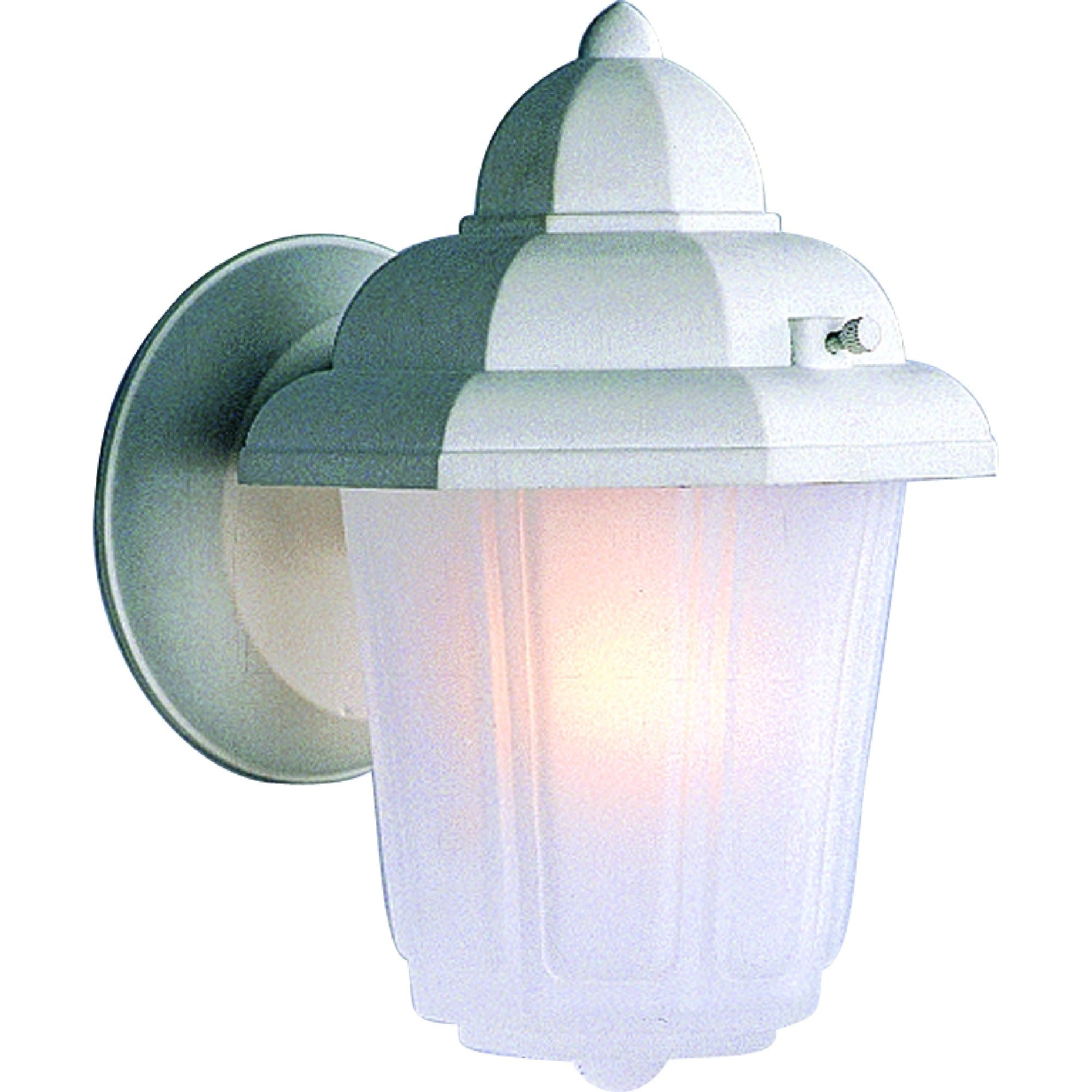 Volume Lighting 1 Light Outdoor White Wall Mount