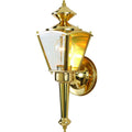 Volume Lighting 1 Light Polished Brass In Out Door Wall Mount Sconce