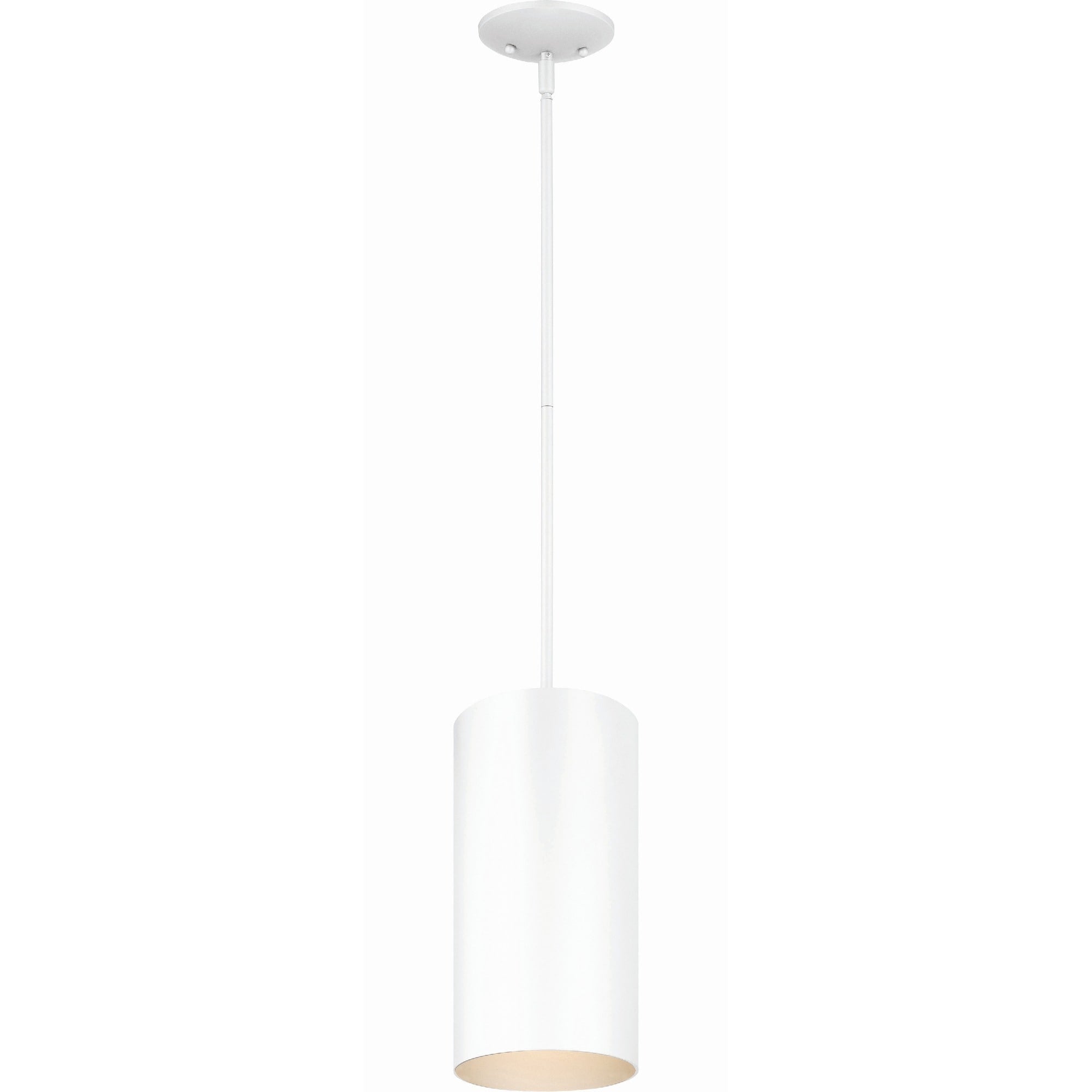 Volume Lighting 1 Light White Aluminum Led Cylinder Pendant N A