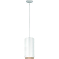 Volume Lighting 1 Light White Outdoor Cylinder Pendant N A