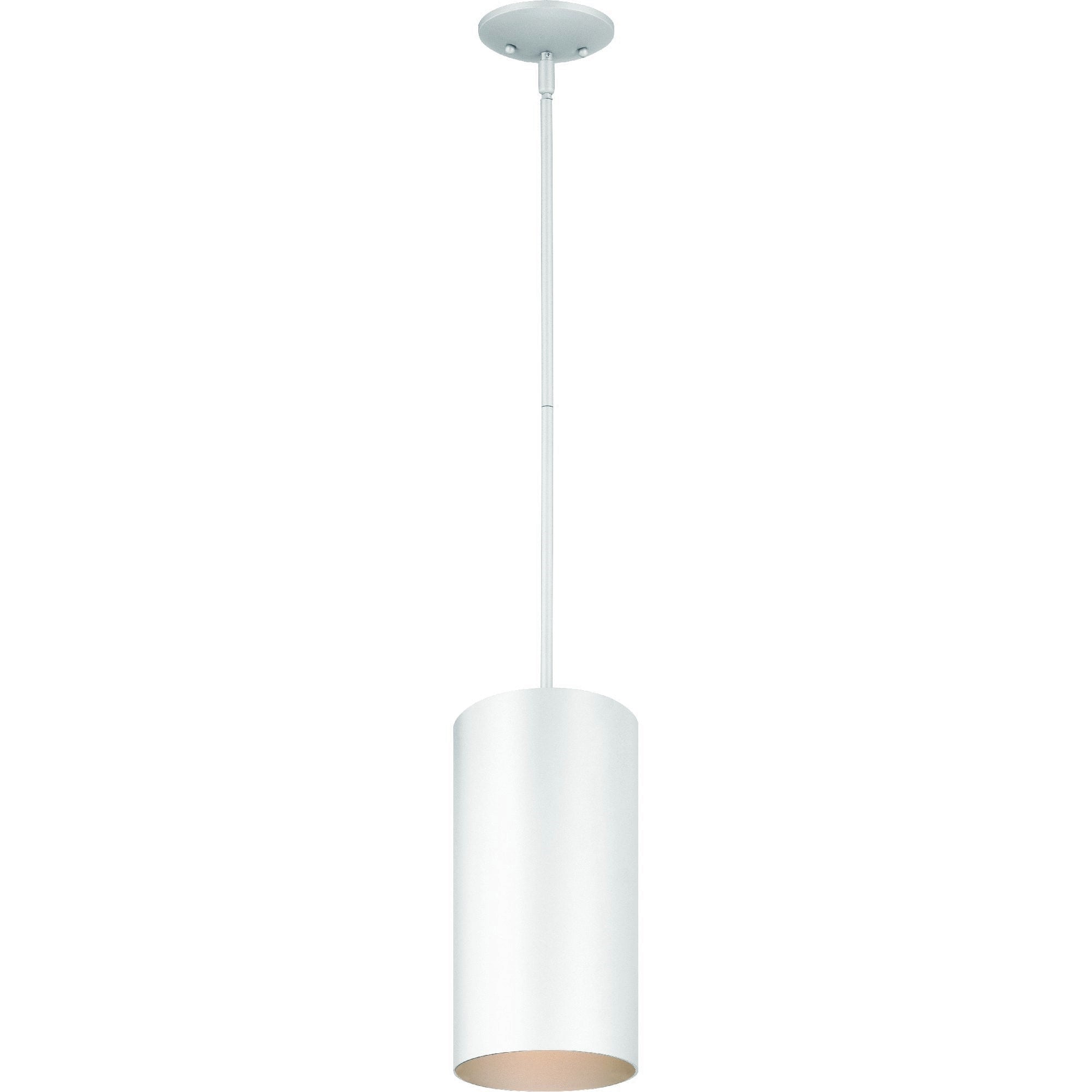 Volume Lighting 1 Light White Outdoor Cylinder Pendant N A