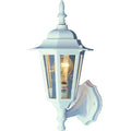 Volume Lighting 1 Light White Outdoor Wall Mount