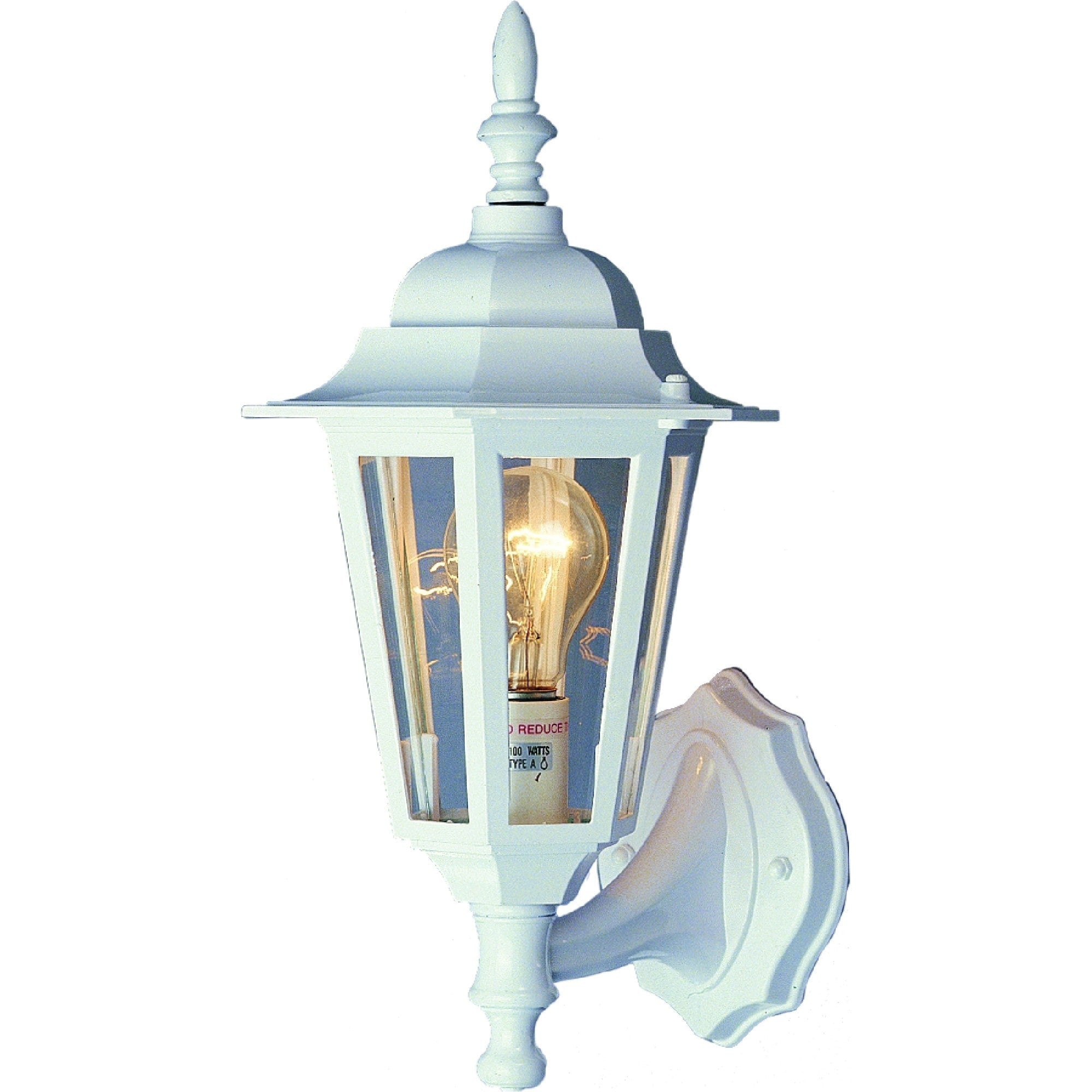 Volume Lighting 1 Light White Outdoor Wall Mount
