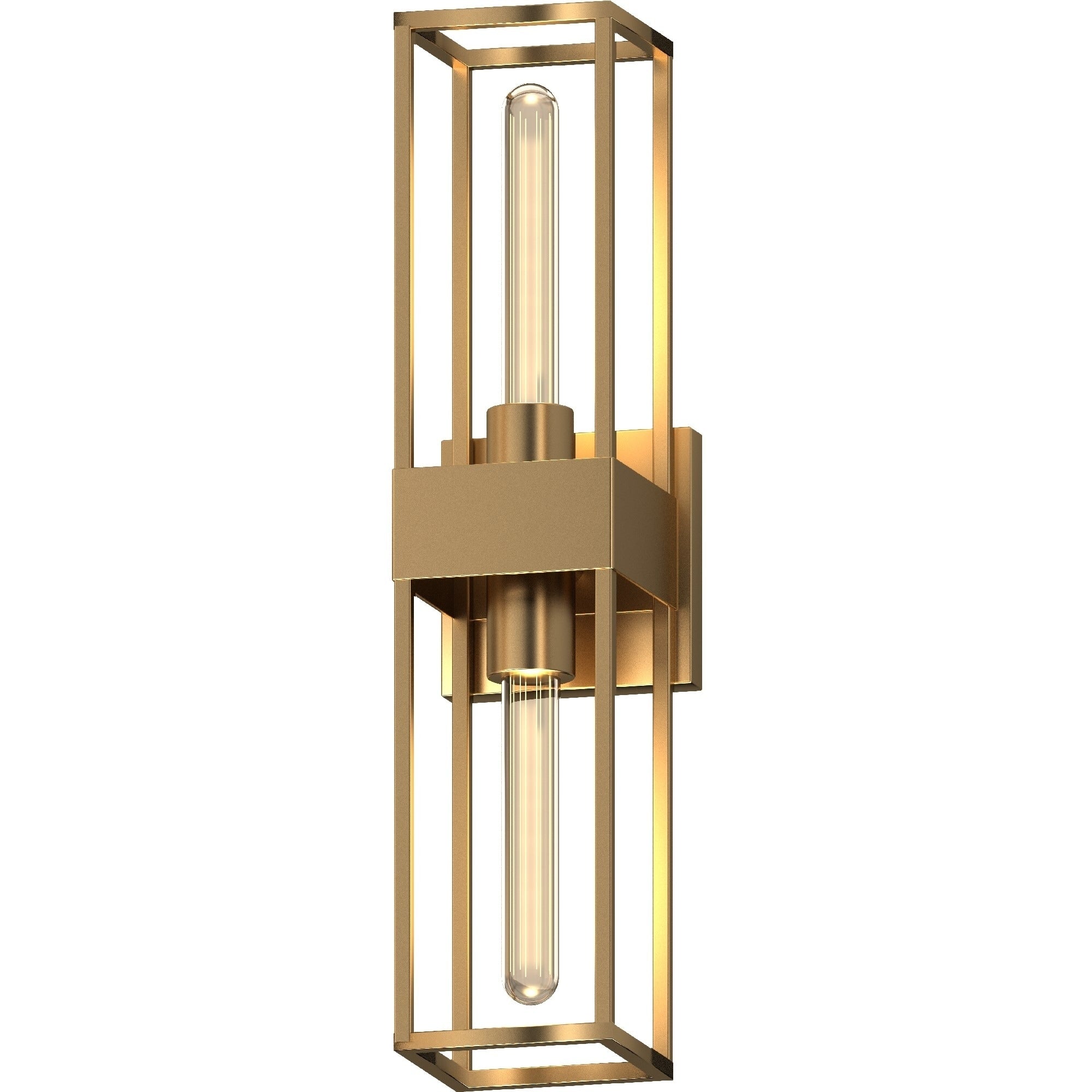 Volume Lighting 2 Light Indoor Antique Gold Industrial Sconce