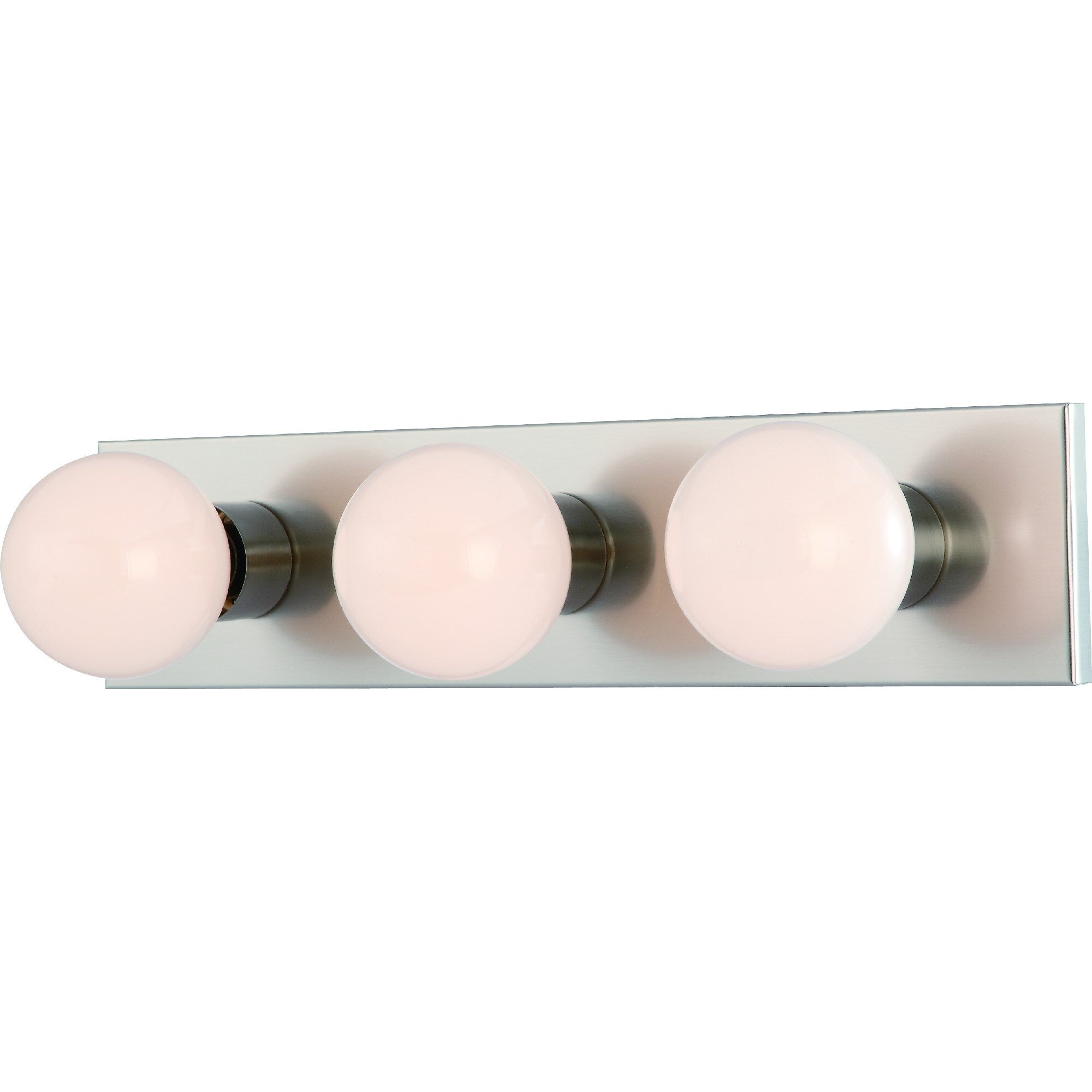 Volume Lighting 3 Light Brushed Nickel