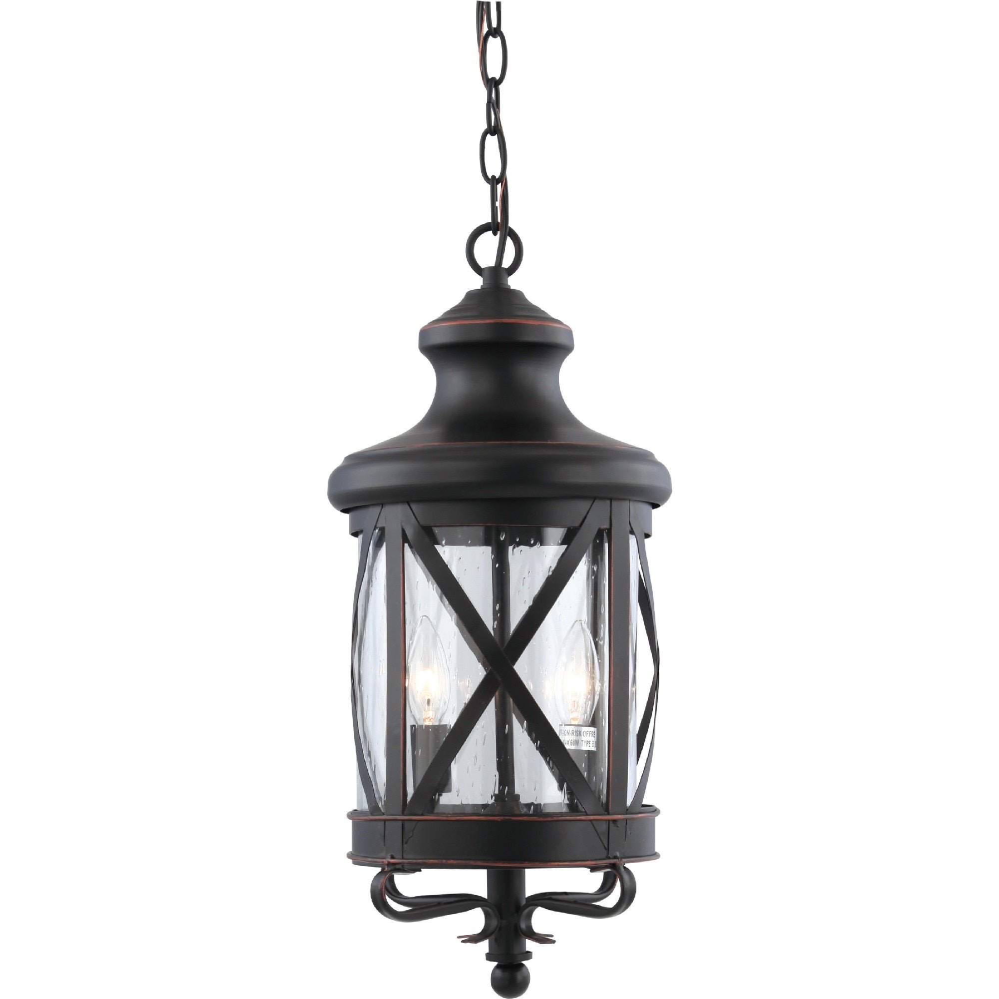 Volume Lighting 3 Light Indoor Outdoor Black Copper Aluminum Pendant N A