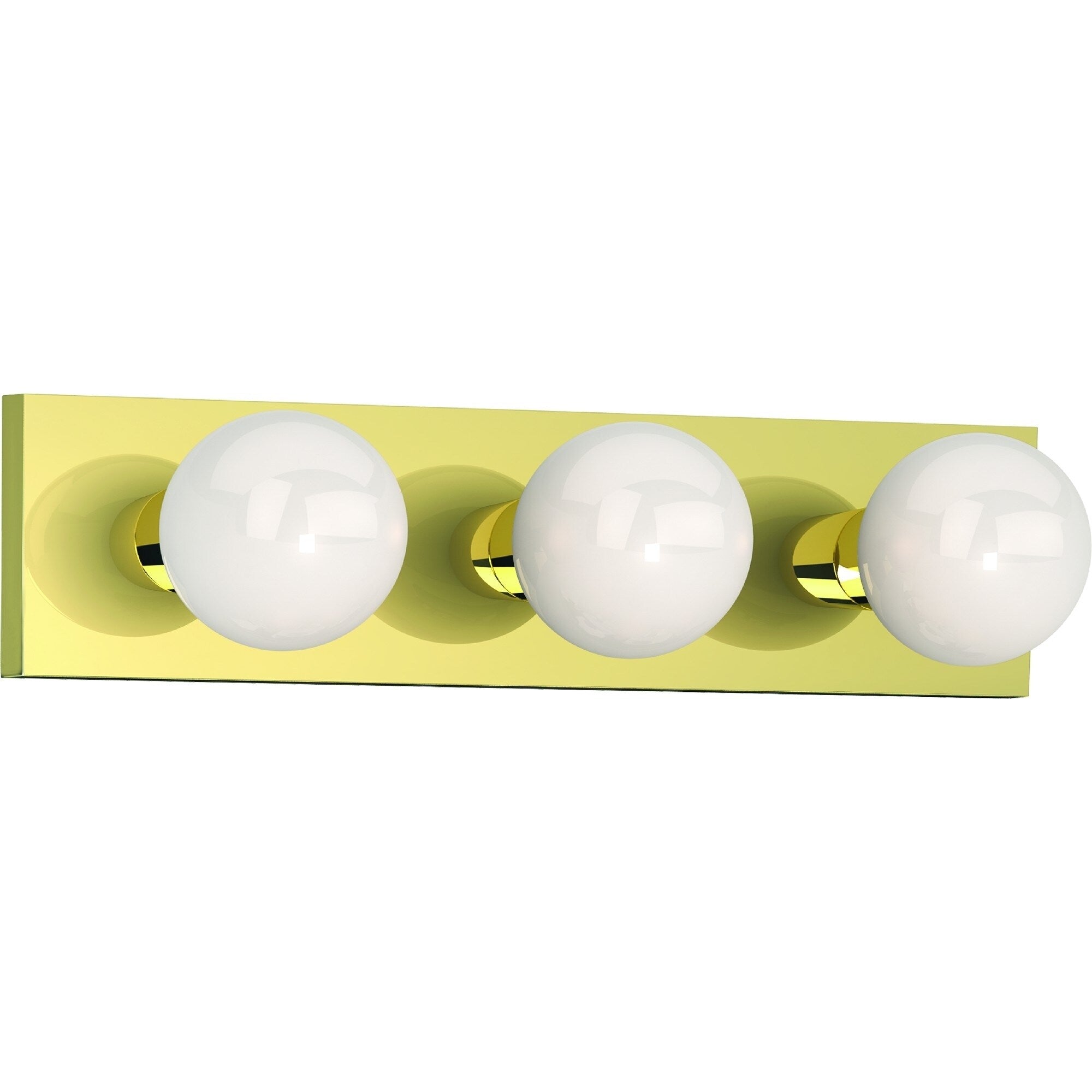 Volume Lighting 3 Light Polished Brass Vanity