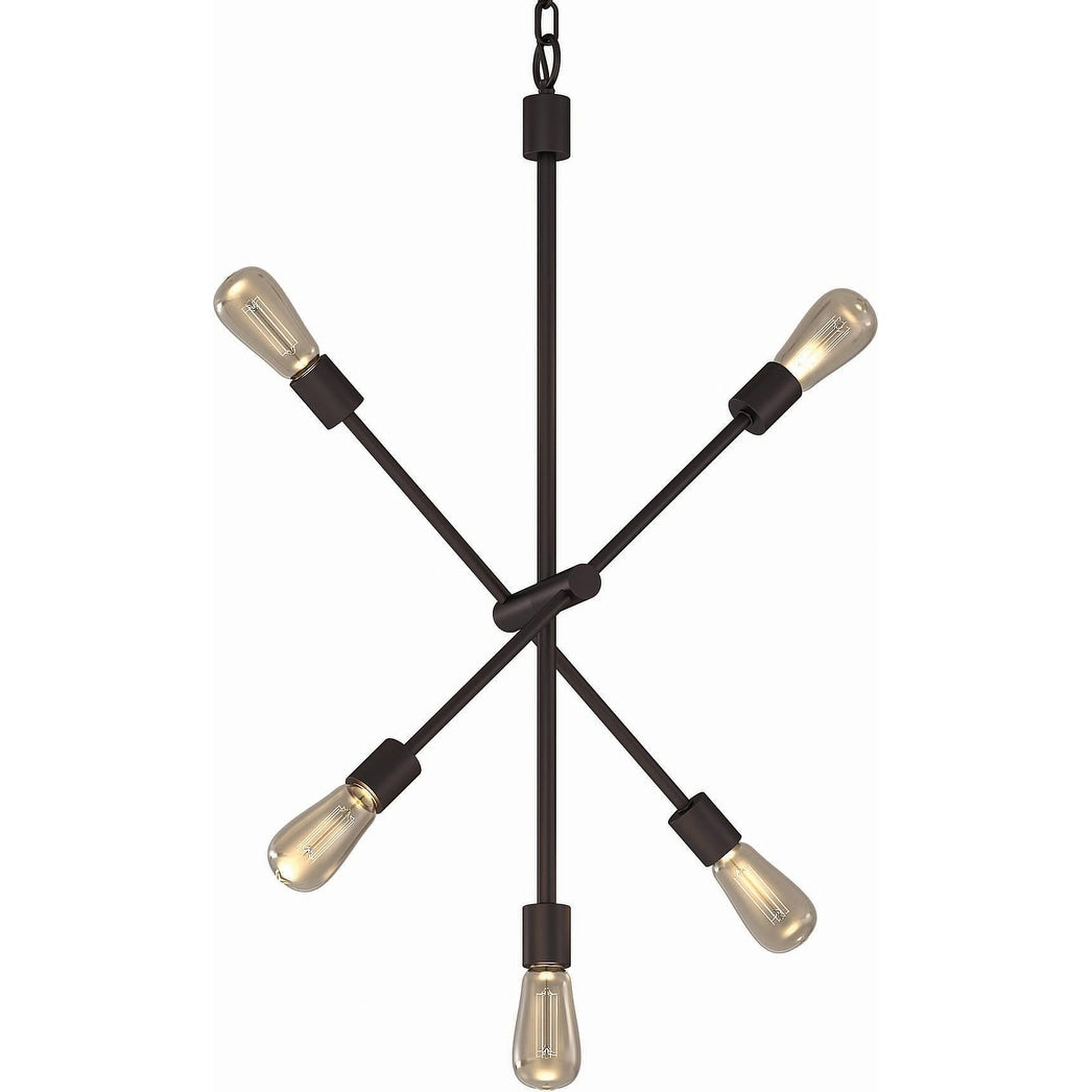 Volume Lighting 3505 Lis 5 Light 22 Wide Abstract Chandelier