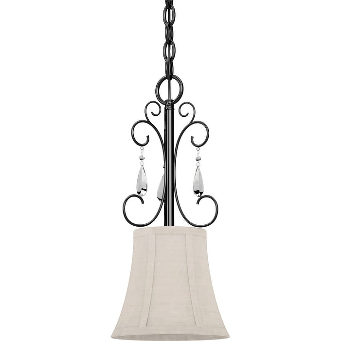 Volume Lighting 4011 Ava Single Light 6 Wide Mini Pendant With Ivory