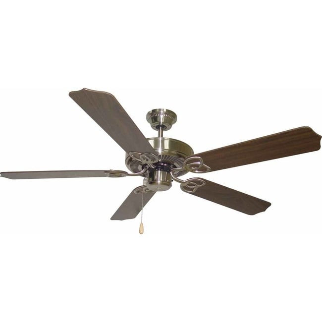 Volume Lighting 5 Blade 52 Indoor Ceiling Fan With Rosewood Walnut