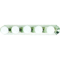 Volume Lighting 5 Light Brushed Nickel Vanity