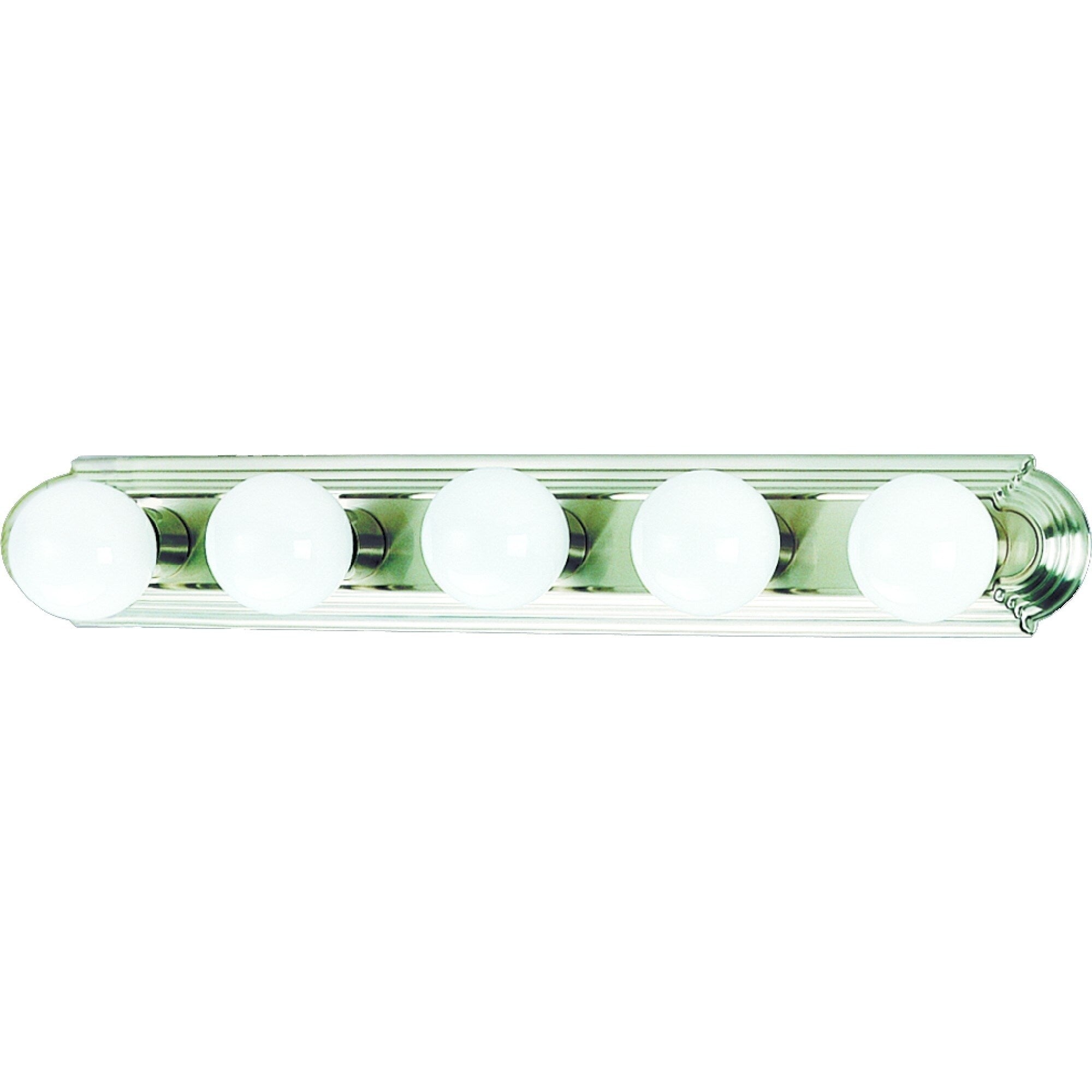 Volume Lighting 5 Light Brushed Nickel Vanity