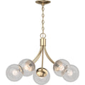 Volume Lighting 5 Light Indoor Antique Gold French Inspired Chandelier N A