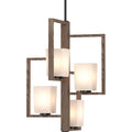 Volume Lighting 5555 Paxton 4 Light 18 Wide Square Mini Chandelier