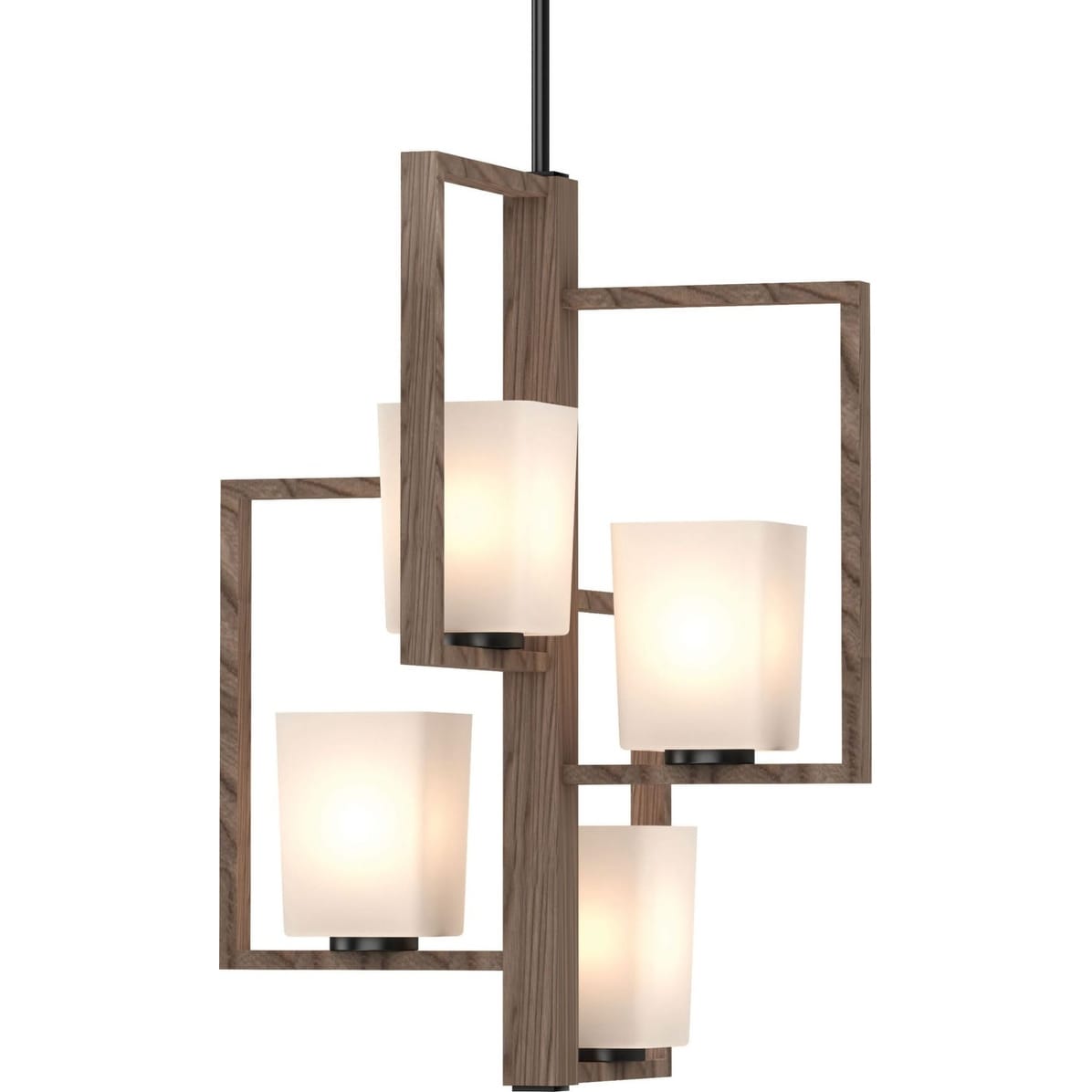 Volume Lighting 5555 Paxton 4 Light 18 Wide Square Mini Chandelier