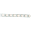Volume Lighting 8 Light White Vanity