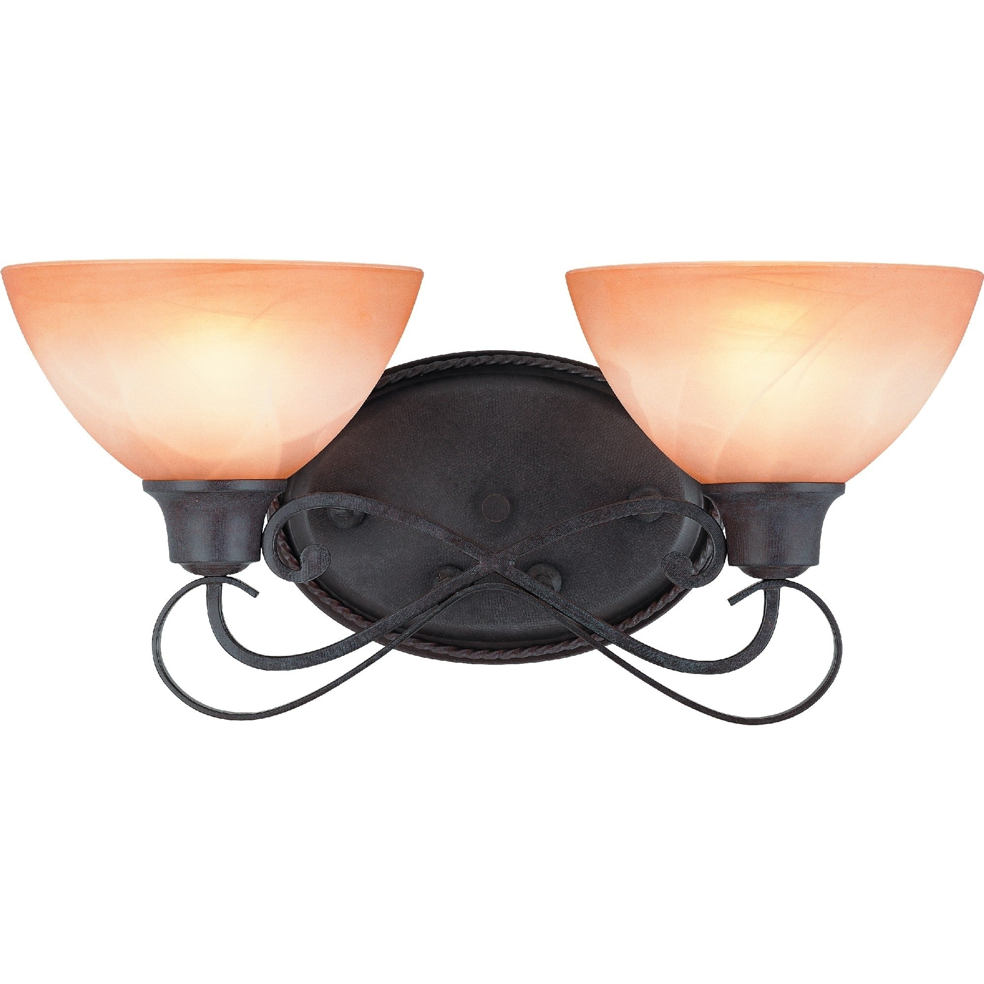 Volume Lighting Altamonte 2 Light Indoor Frontier Iron Frontier Vanity