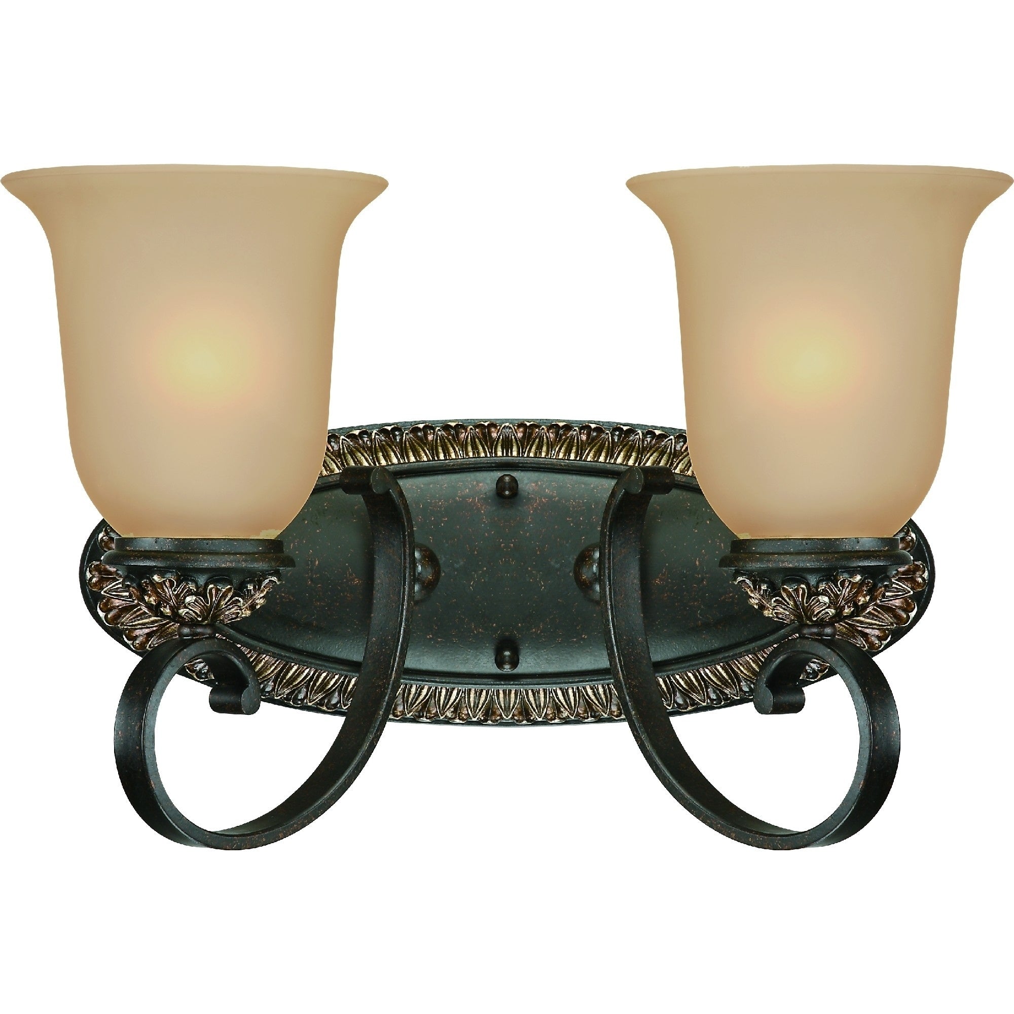 Volume Lighting Bristol 2 Light Indoor Vintage Bronze Antique Gold