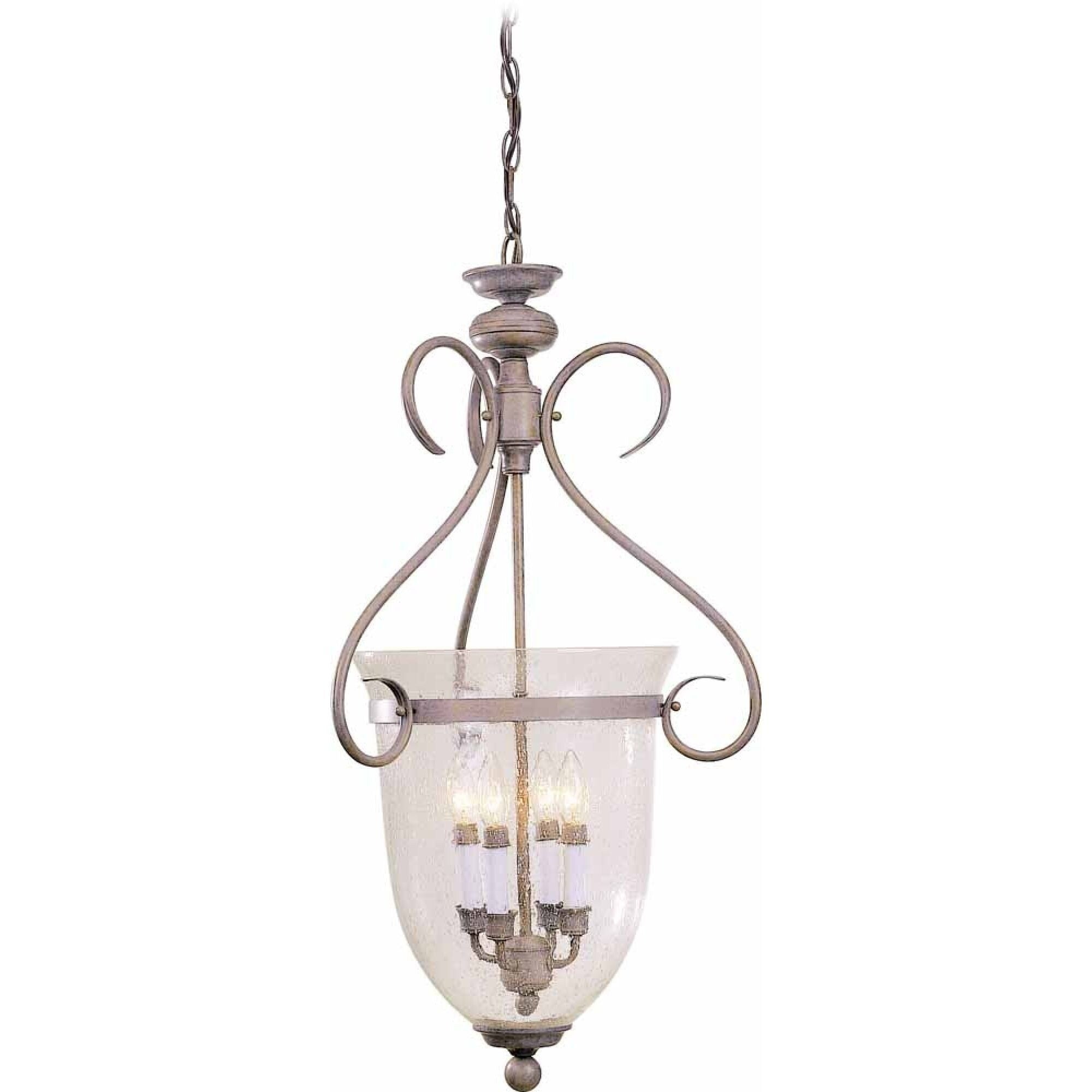 Volume Lighting Kuta 4 Light Prairie Rock Candle Style Hanging Pendant