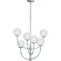 Volume Lighting Lawrence 6 Light Indoor Chrome Hanging Chandelier N A