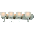 Volume Lighting Mari 4 Light Indoor Brushed Nickel Bath Vanity