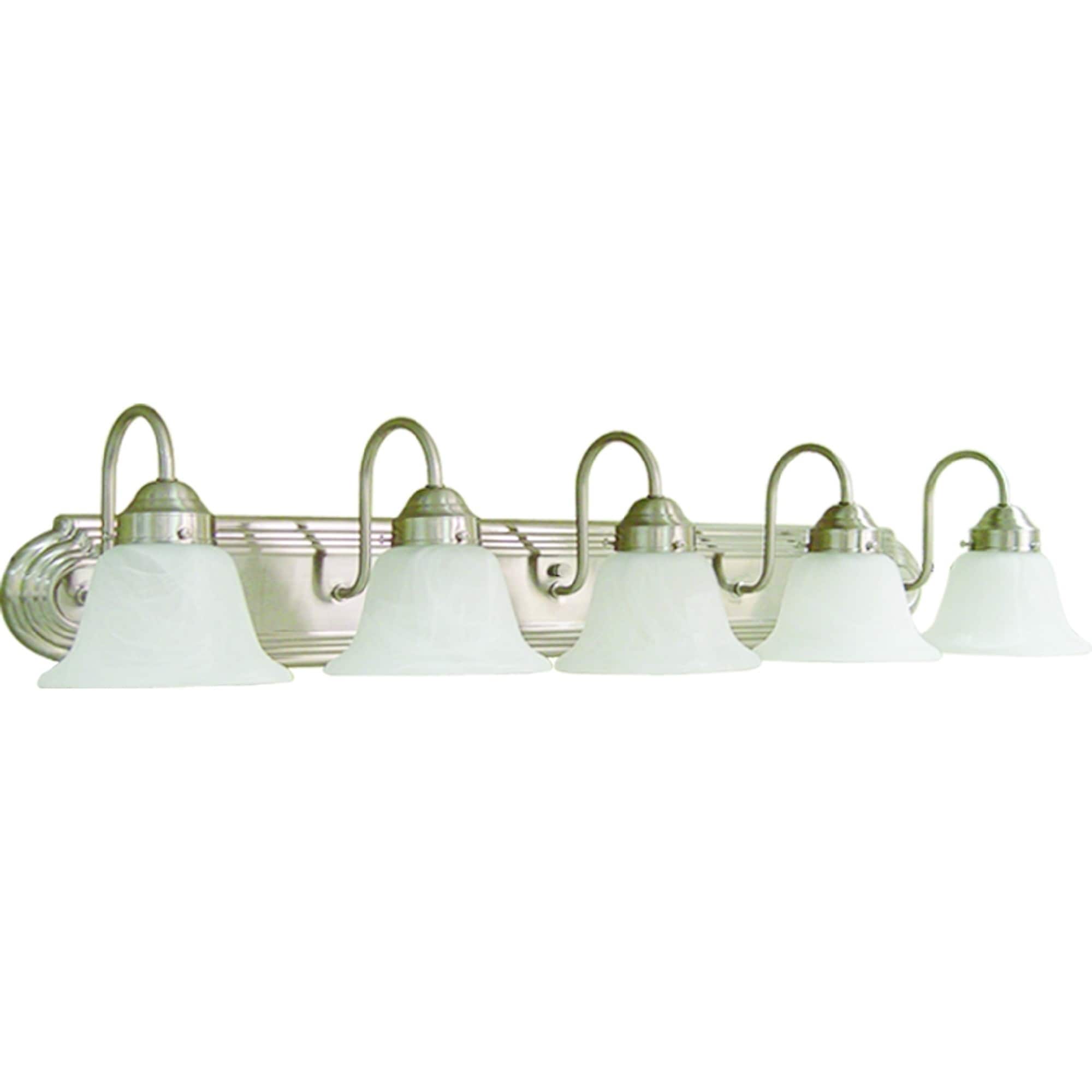 Volume Lighting Marti 5 Light Indoor Brushed Nickel Vanity