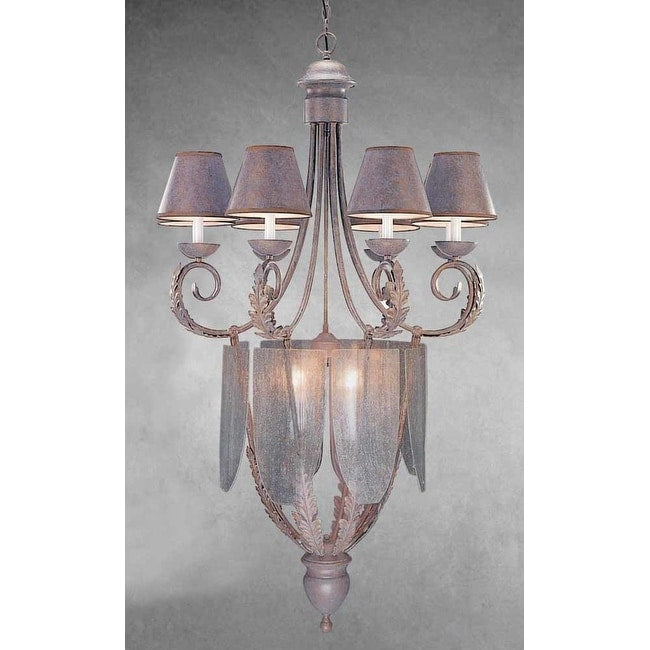 Volume Lighting V3492 Rylos 12 Light 2 Tier Chandelier Prairie Rock