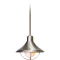 Volume Lighting V3121 Single Light 8 Wide Mini Pendant Brushed Nickel