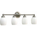 Volume Lighting V2334 Sussex 4 Light 33.75 Width Bathroom Vanity Brushed Nickel