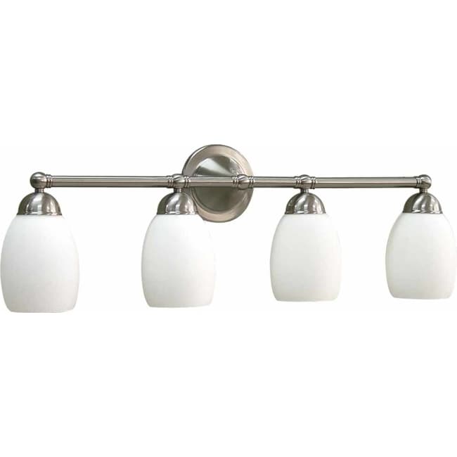 Volume Lighting V2334 Sussex 4 Light 33.75 Width Bathroom Vanity Brushed Nickel