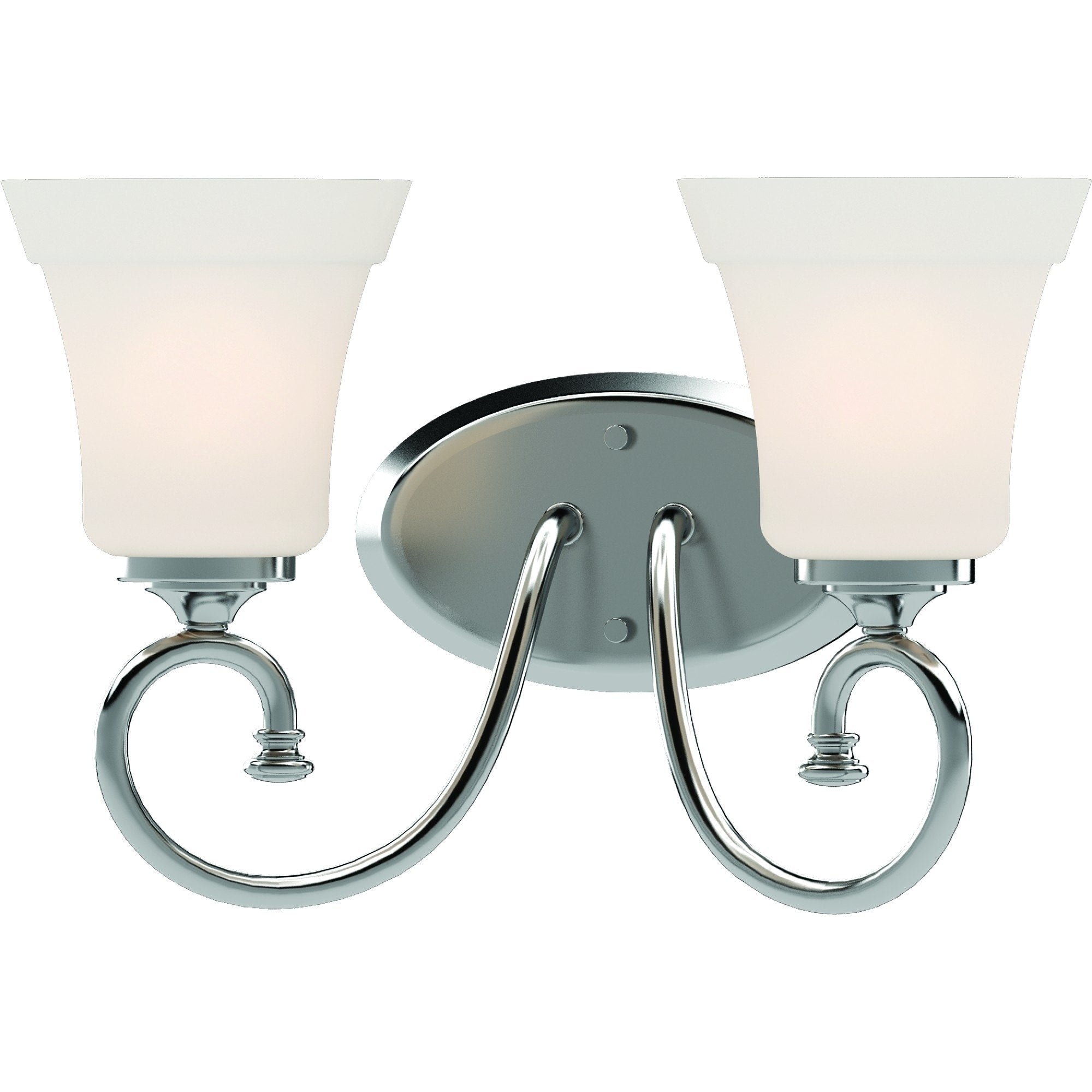 Volume Lighting Tes 2 Light Indoor Chrome Wall Mount
