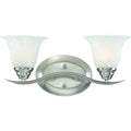Volume Lighting Trinidad 2 Light Indoor Brushed Nickel Bath Or Vanity