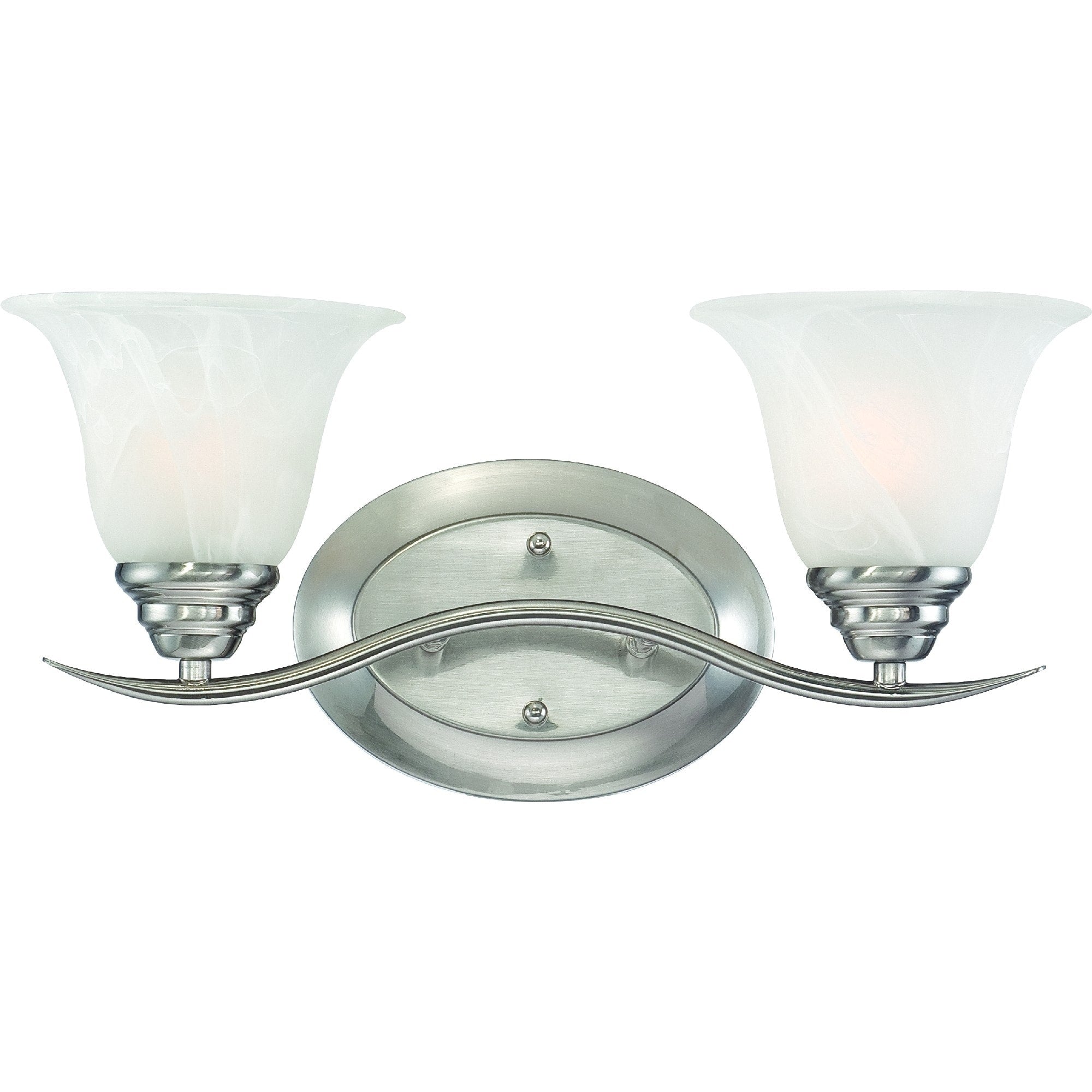 Volume Lighting Trinidad 2 Light Indoor Brushed Nickel Bath Or Vanity