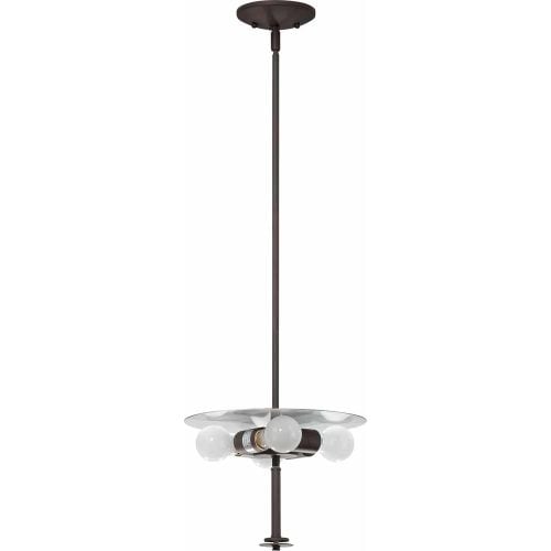 Volume Lighting V2434 Esprit 4 Light Foyer 9 Height Pendant Antique Bronze