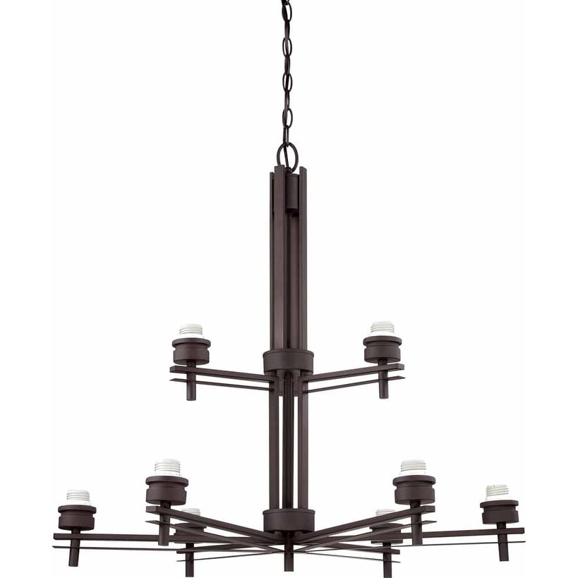 Volume Lighting V3779 Carena 9 Light 2 Tier Chandelier