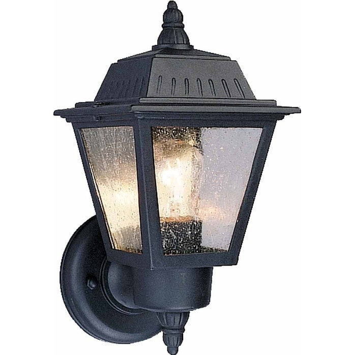 Volume Lighting V8520 1 Light 10.5 Height Outdoor Wall Sconce With Clear Seedy Glass N A