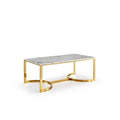 Vonda Marble Gold Coffee Table