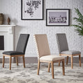 Voyager Nailhead Accent Parson Linen Dining Chair Set Of 2 By Inspire Q Artisan