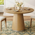 Wampat 43 Round Dining Table With Pedestal Base