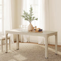 Wampat 66 Rectangular Dining Table With Solid Wood Legs