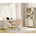 Wampat Home Office Furniture Set 58 Executive Desk With Cabinet 71 Tall Bookcase With Doors And Adjustable Shelves